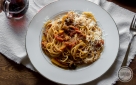 Spaghetti con melanzane alla siciliana 