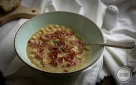 Zuppa aromatica vellutata di ceci, e pancetta
