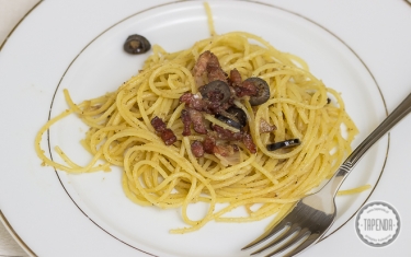 Spaghetti e pancetta