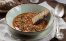 Zuppa aromatica con lenticchie rosse
